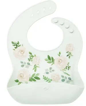 Silicone Food Bib - Floral