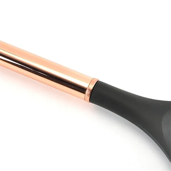 Silicone Non-scratch Cooking Kitchen Utensils Set Rose Gold Stainless Steel Handle