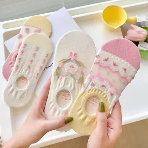 Silicone Non-slip Invisible Socks Low Top Socks
