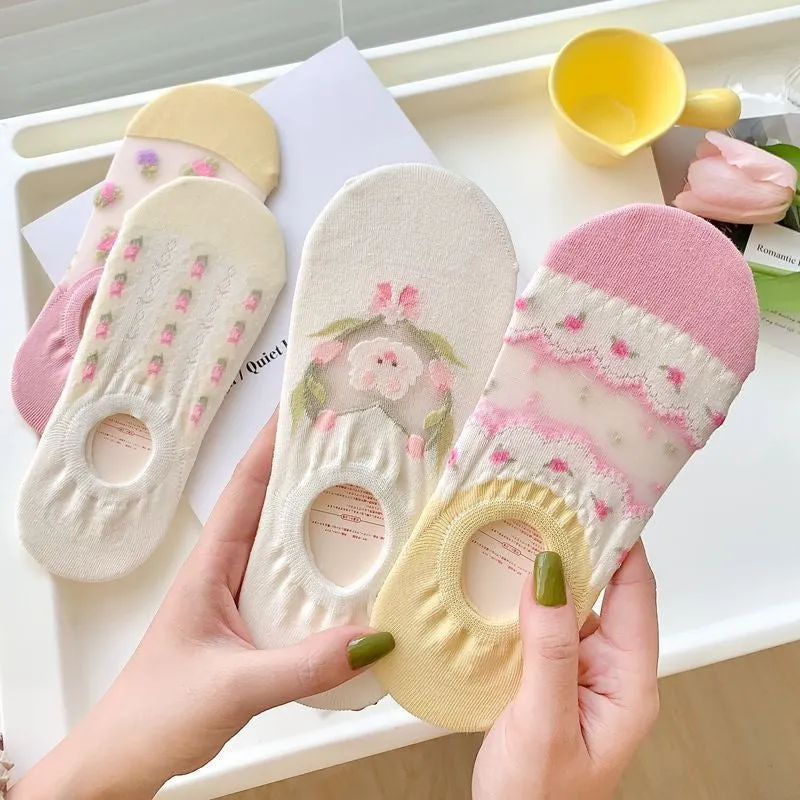 Silicone Non-slip Invisible Socks Low Top Socks