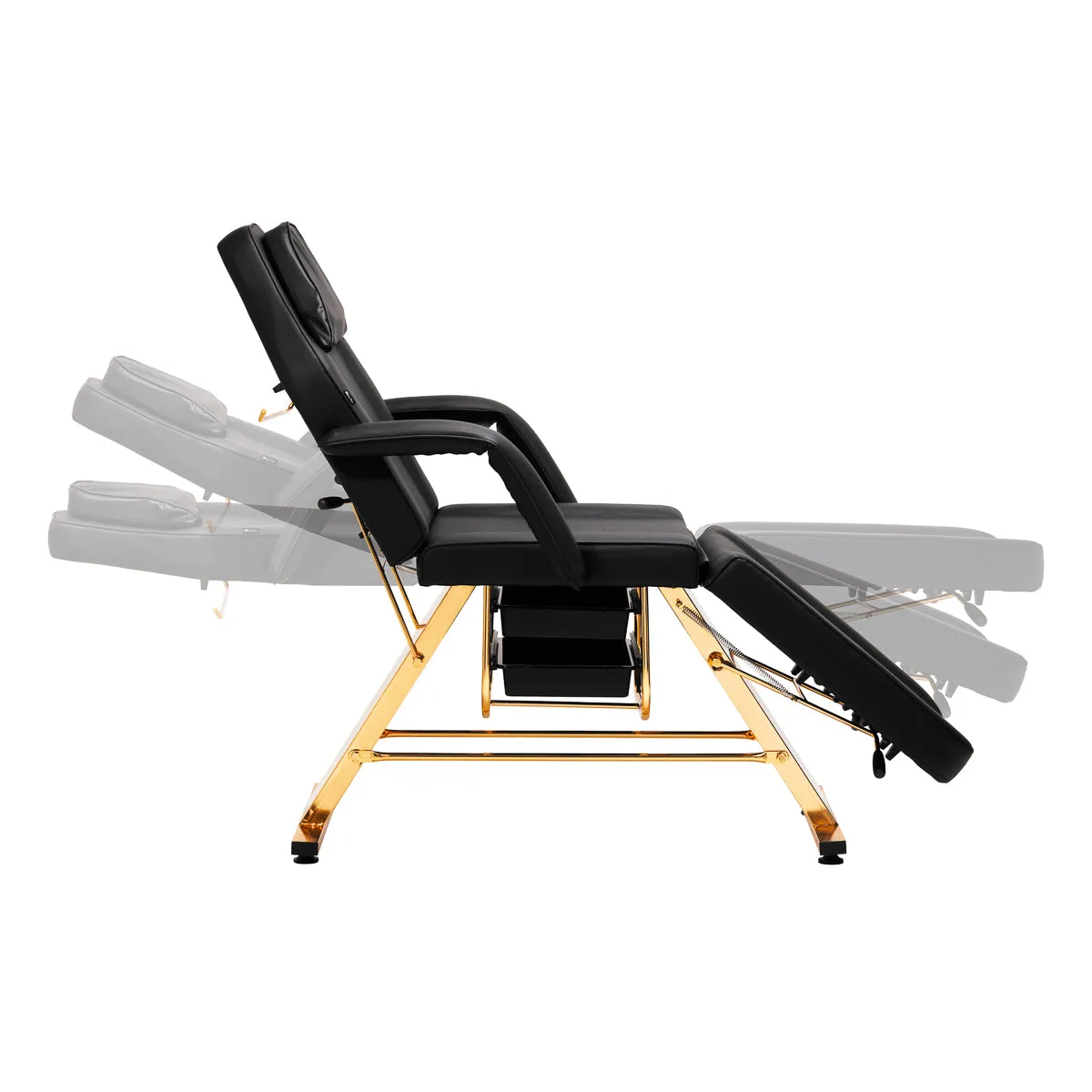 Sillon Beauty Salon Chair 202 Gold Pro Black