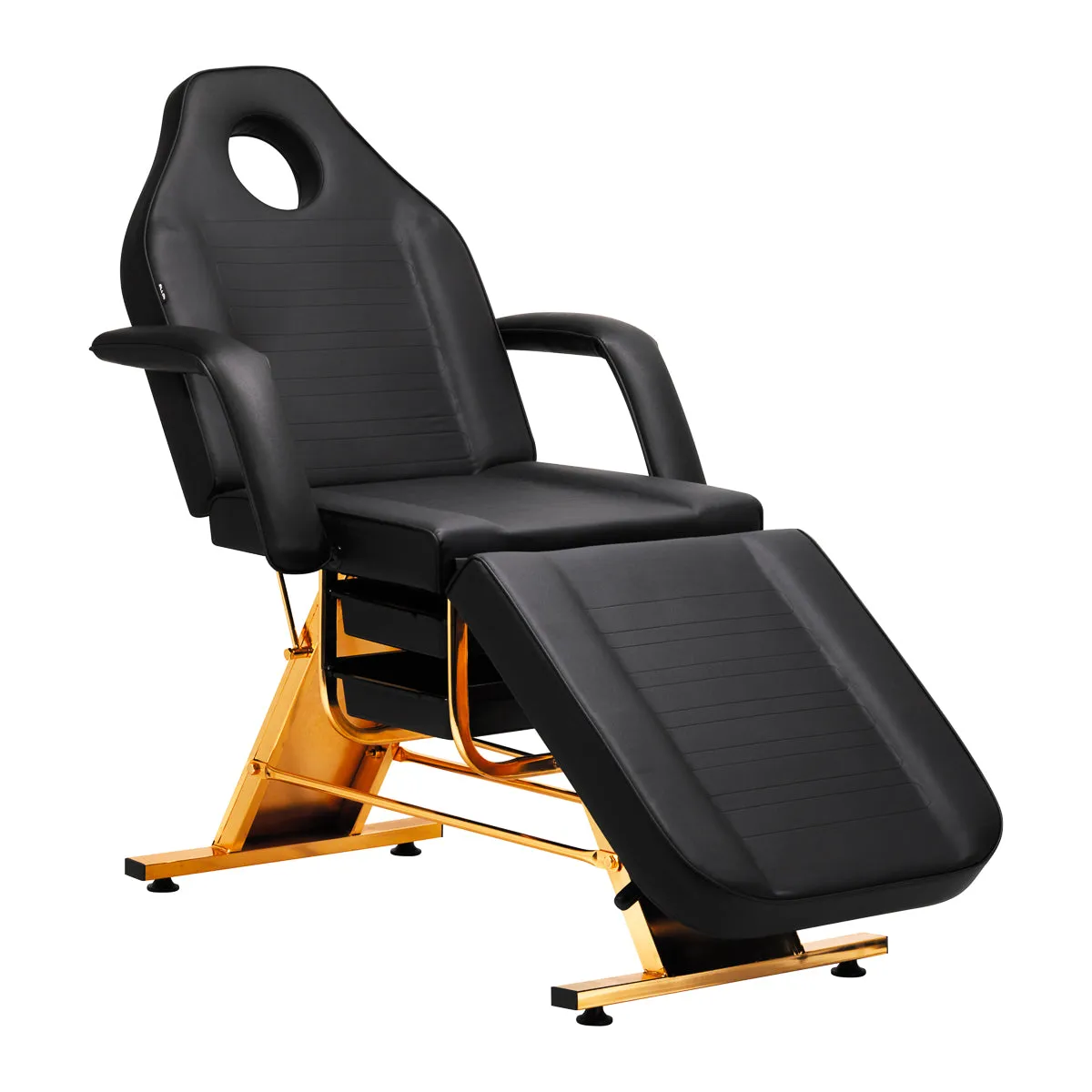 Sillon Beauty Salon Chair 202 Gold Pro Black