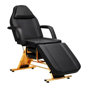 Sillon Beauty Salon Chair 202 Gold Pro Black