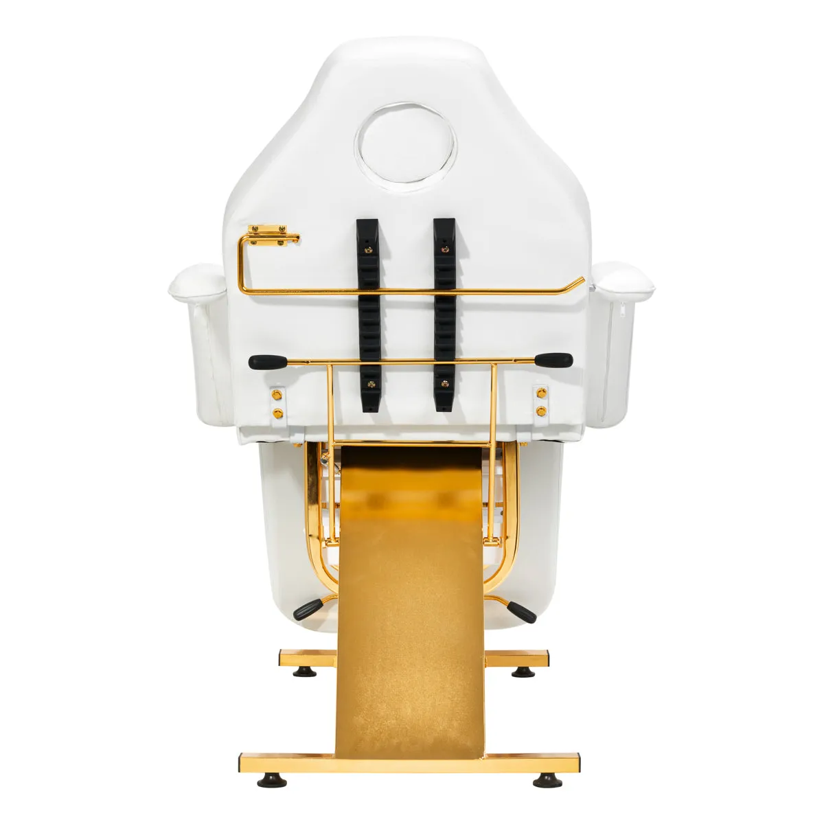 Sillon Beauty Salon Chair 202 Gold Pro White