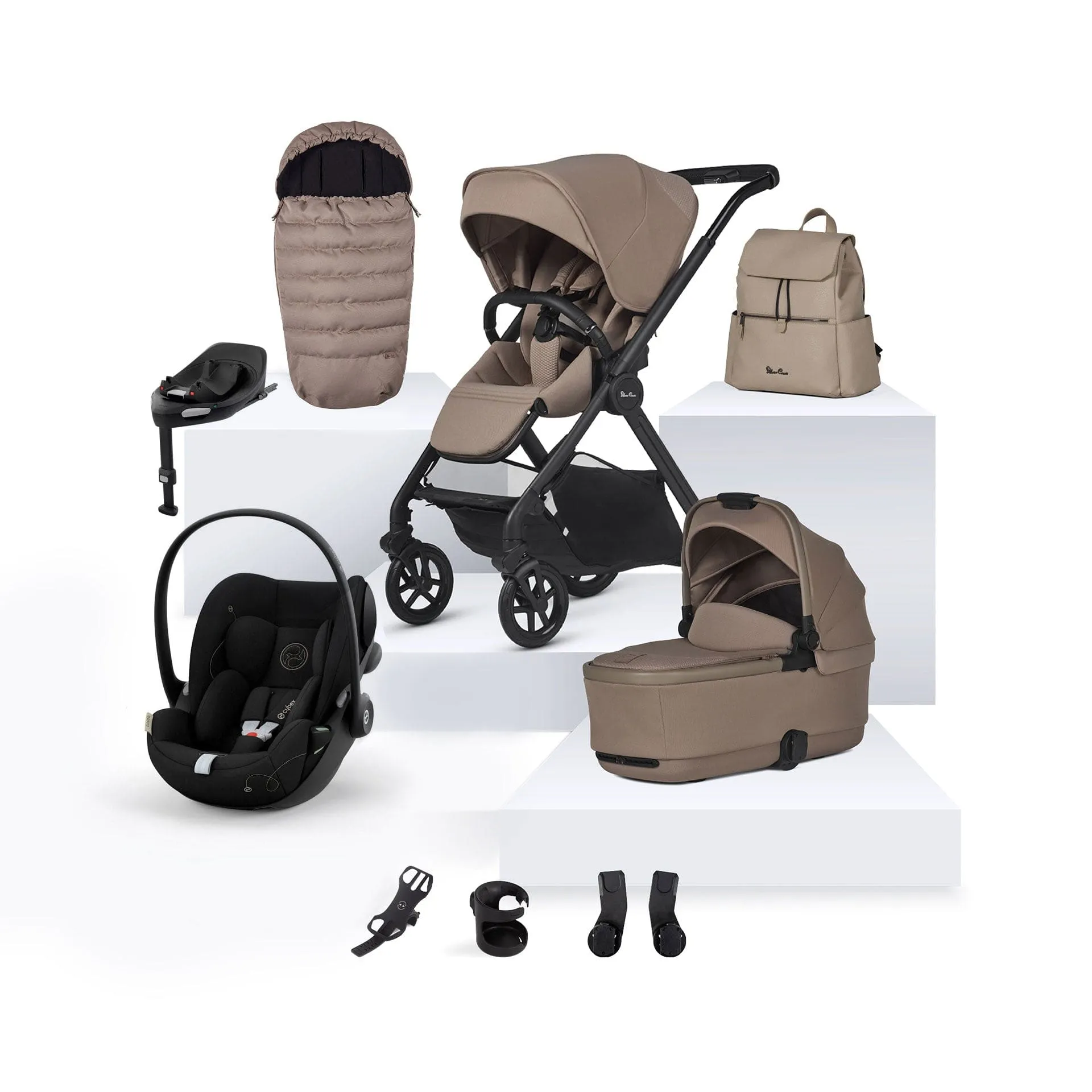 Silver Cross Reef 2 Cybex Travel System- Mocha
