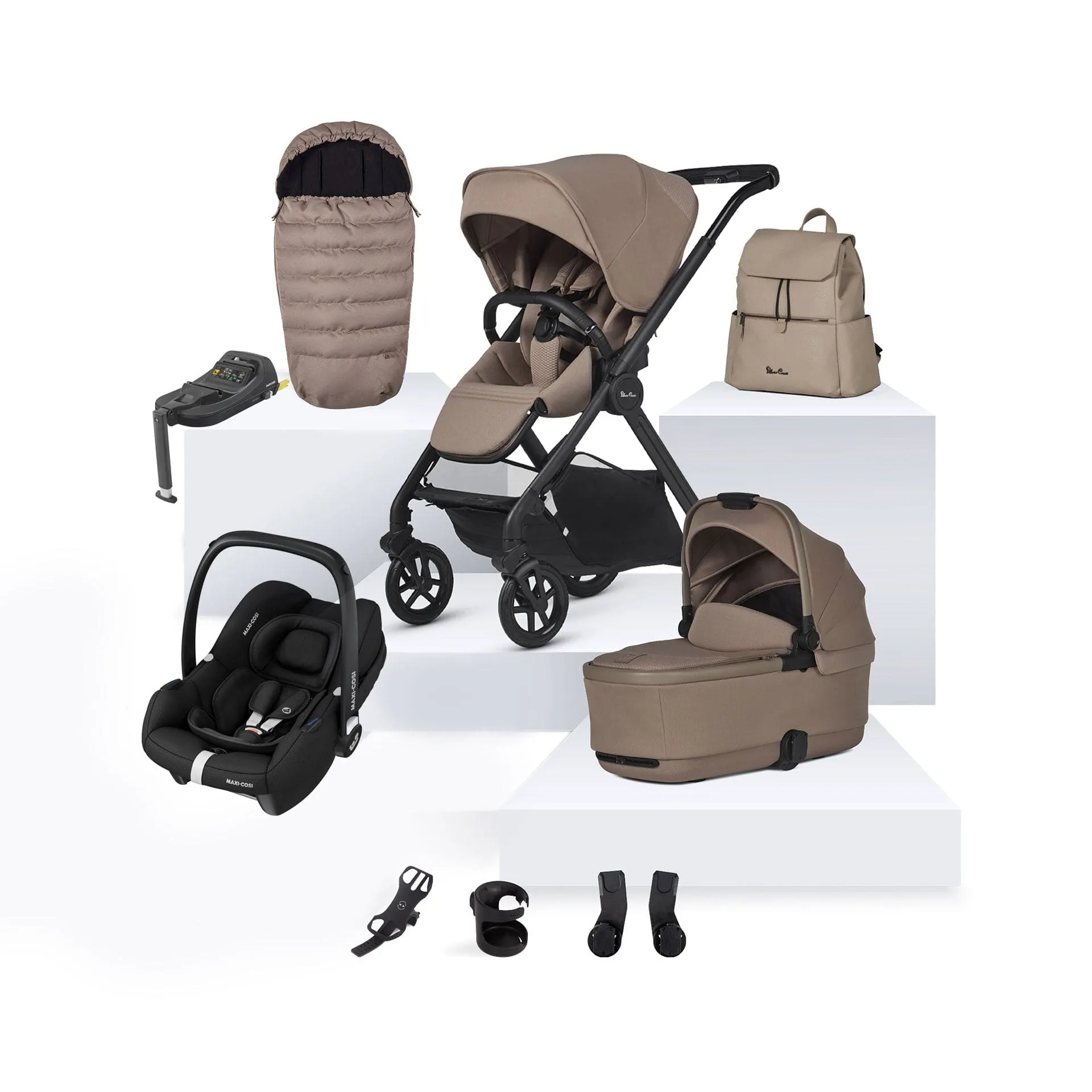 Silver Cross Reef 2 Maxi-Cosi Travel System- Mocha
