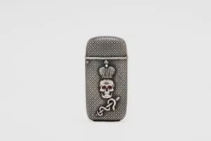 Silver Niello Skull Match Vesta