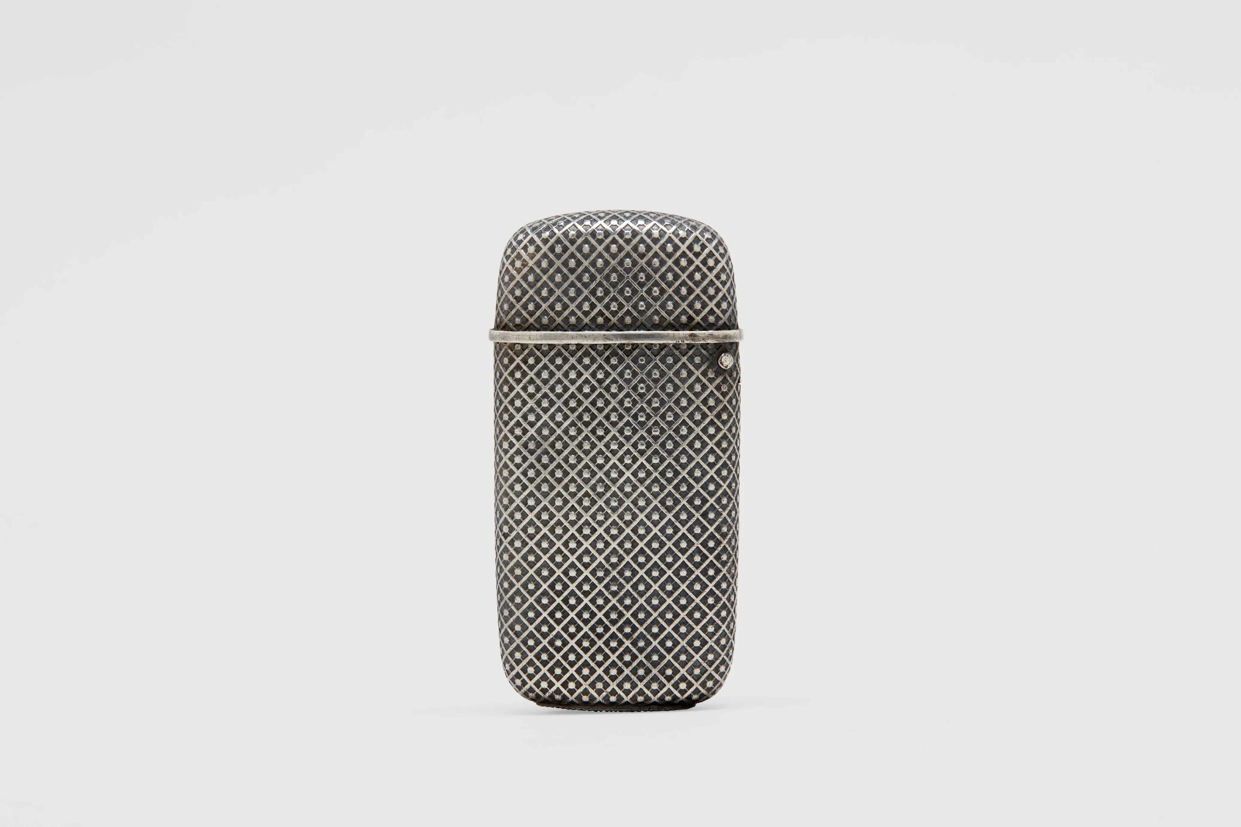 Silver Niello Skull Match Vesta