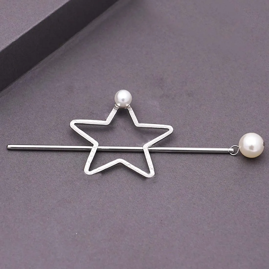 Silver Star Stick Hair Accessory
