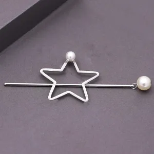 Silver Star Stick Hair Accessory