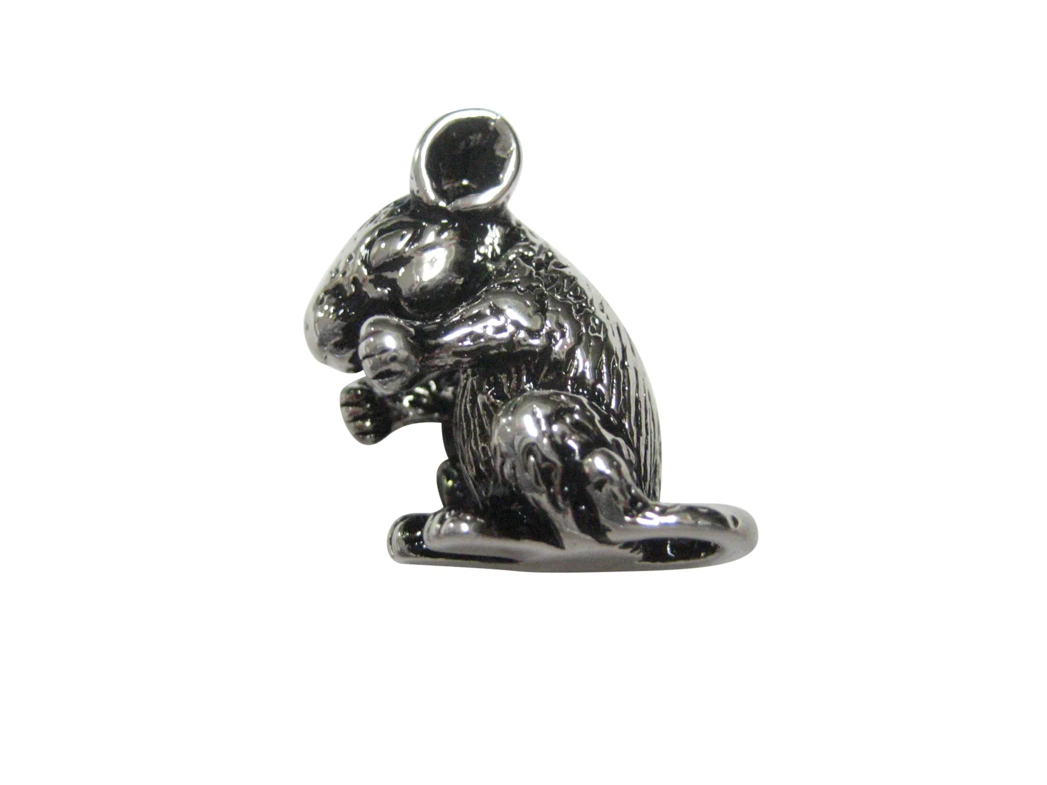 Silver Toned Detailed Chinchilla Magnet