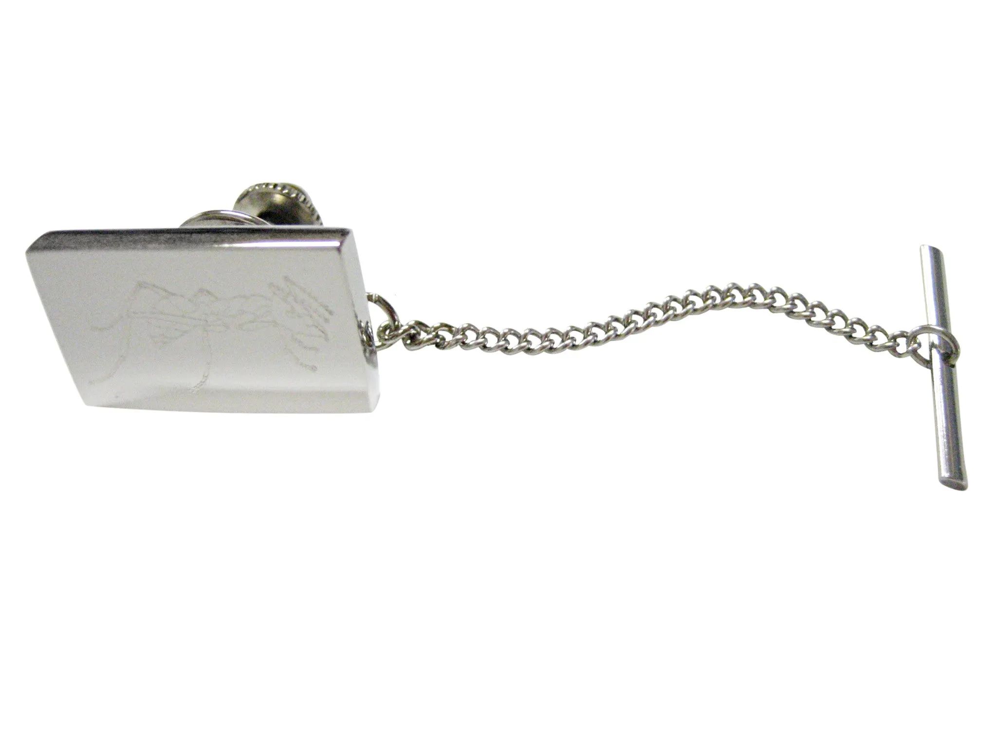 Silver Toned Etched Detailed Ant Bug Insect Tie Tack