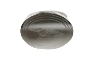 Silver Toned Etched Oval Detailed Alligator Adjustable Size Fashion Ring