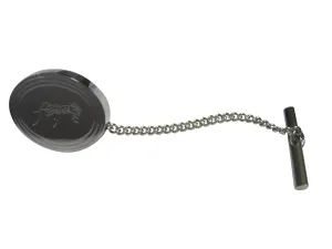 Silver Toned Etched Oval Detailed Ant Bug Insect Tie Tack