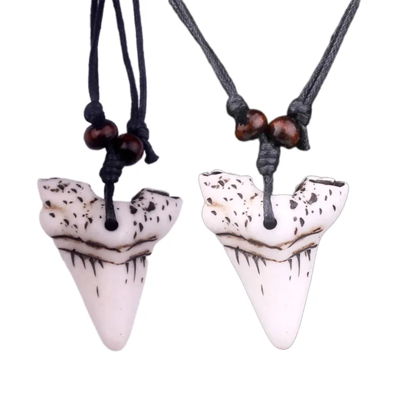 Simple Shark Tooth Necklace - Unisex in 2 different colors