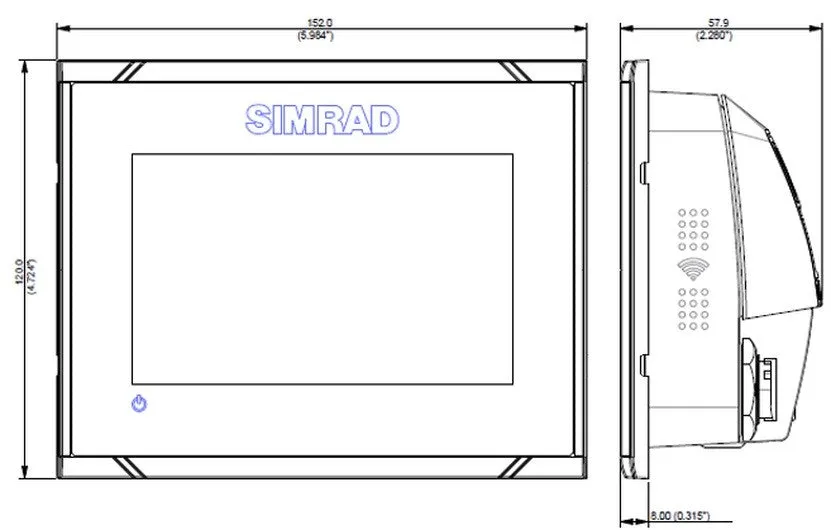Simrad GO5 XSE, EMEA with Navionics  Card