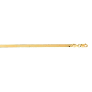 Sincerely Springer's 14k Yellow Gold 18" Herringbone Chain Necklace