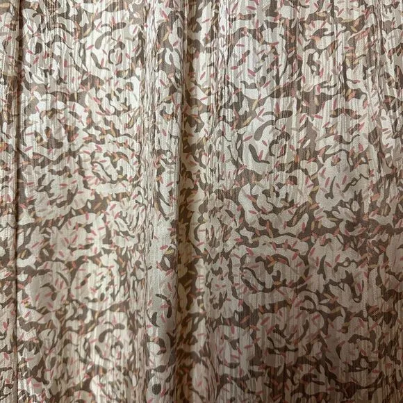 SK &amp; Co Vtg 100% Silk Midi Satin Slip Skirt Size 10P Coquette Quiet Luxury Roses