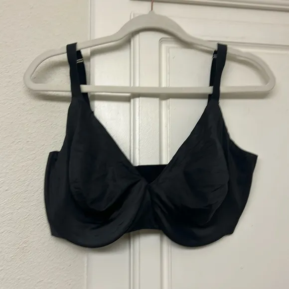 Skims Bra 38DDDD Unlined Full Coverage Bra Onyx NWT black