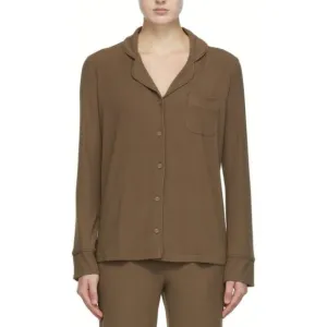 SKIMS Ribbed Long Sleeve Soft Modal Sleep Lounge Shirt