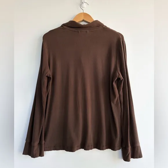 SKIMS Ribbed Long Sleeve Soft Modal Sleep Lounge Shirt