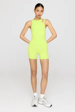 SKINLUXE HIGH WAISTED CYCLING SHORTS - KEY LIME