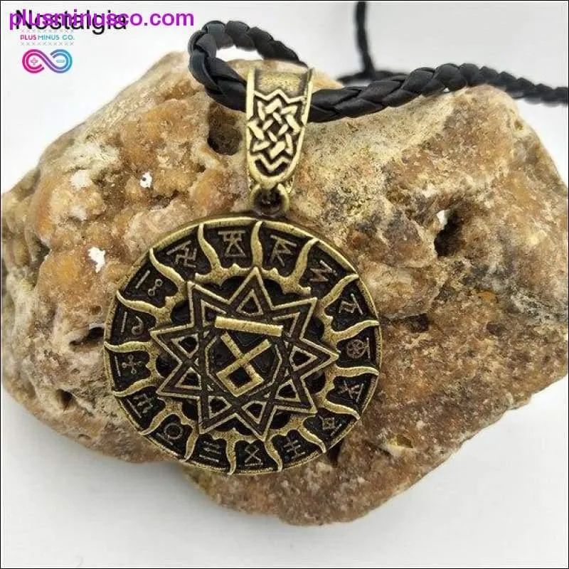 Slavic Kolovrat Pendant Necklace Star Of Russia Wheel Nordic
