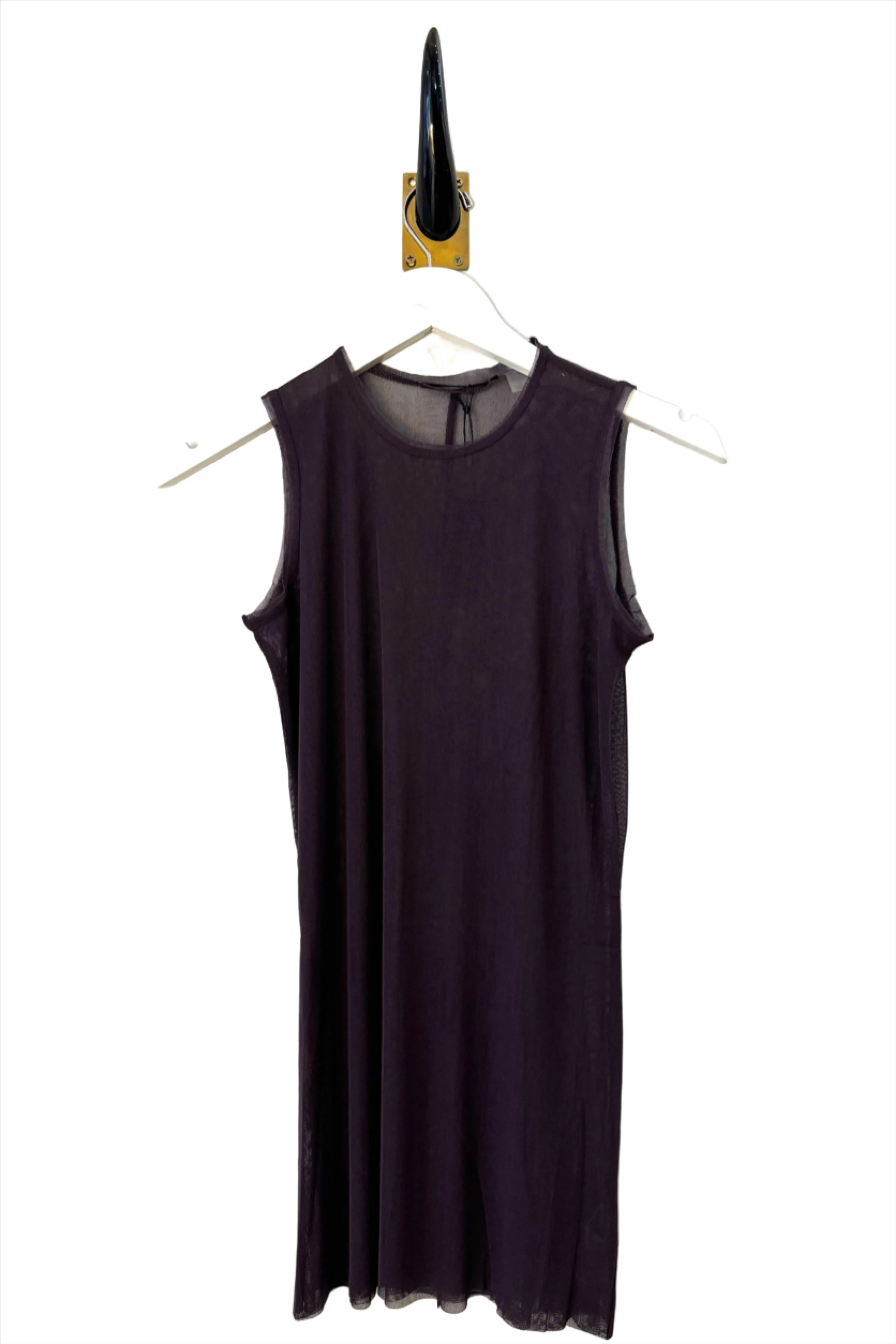 Sleeveless Pinot Silk Tulle Tank