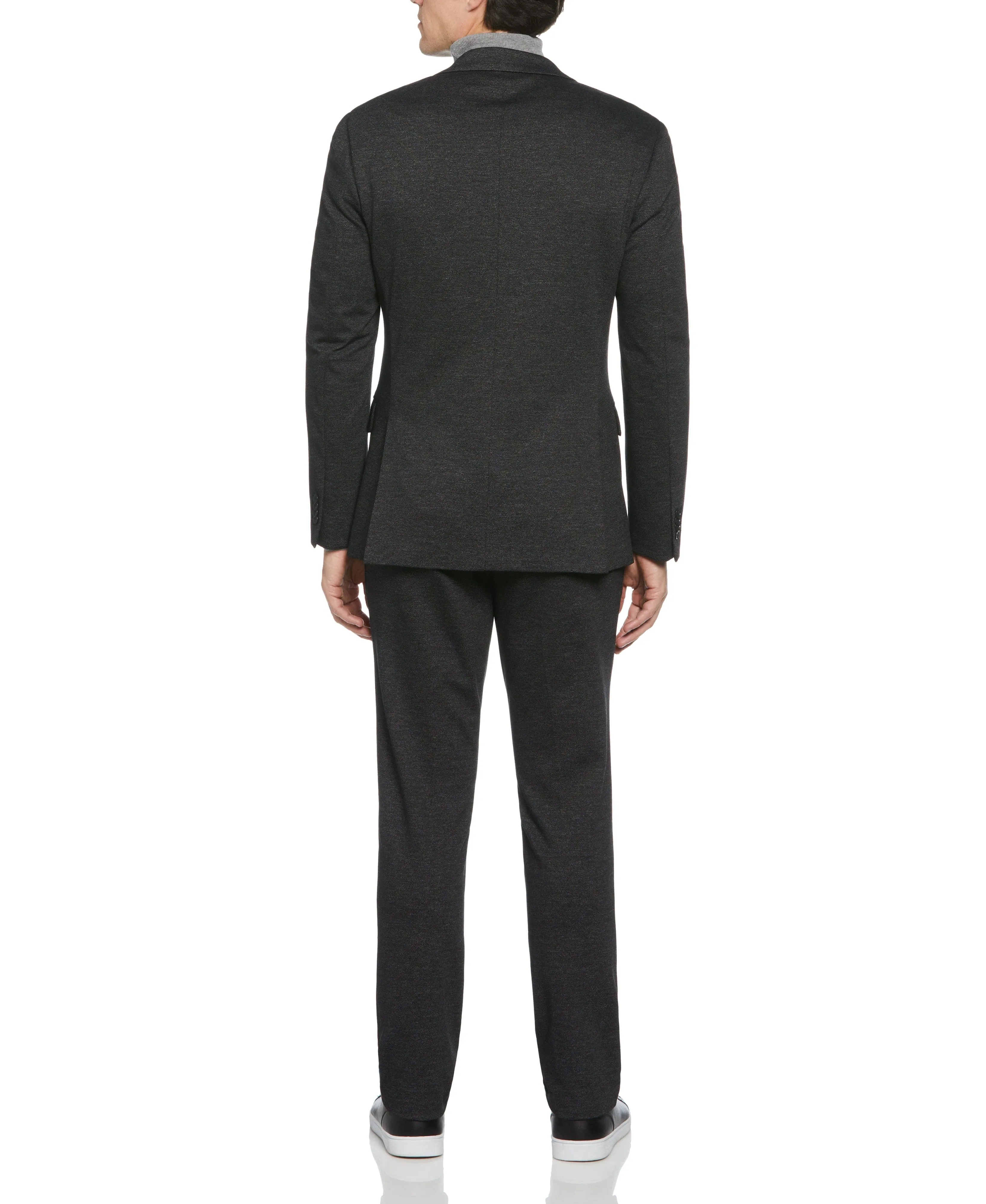 Slim Fit Two Tone Smart Knit Suit Jacket