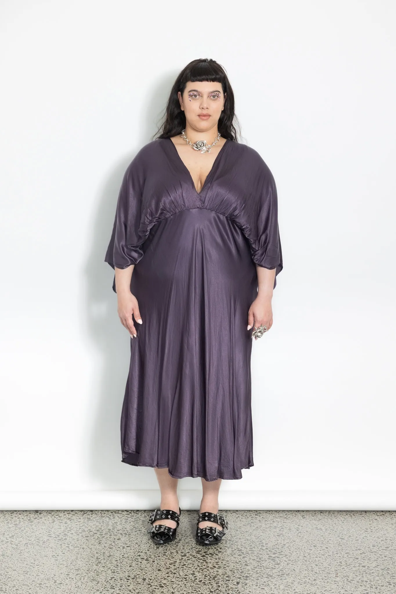 Slinky Dress - Aubergine