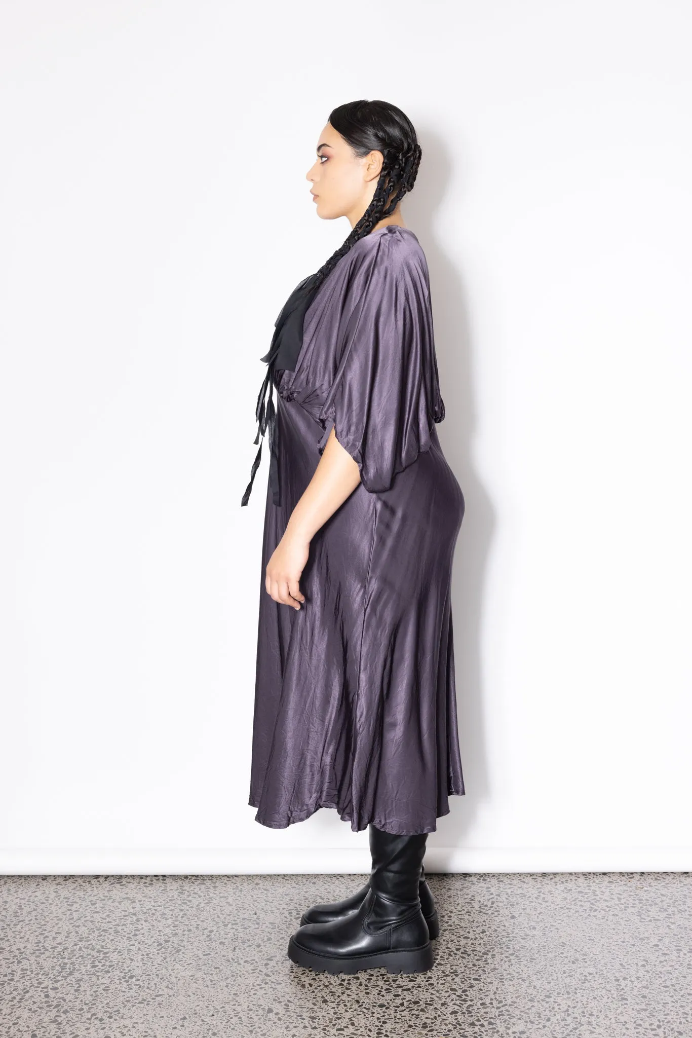 Slinky Dress - Aubergine