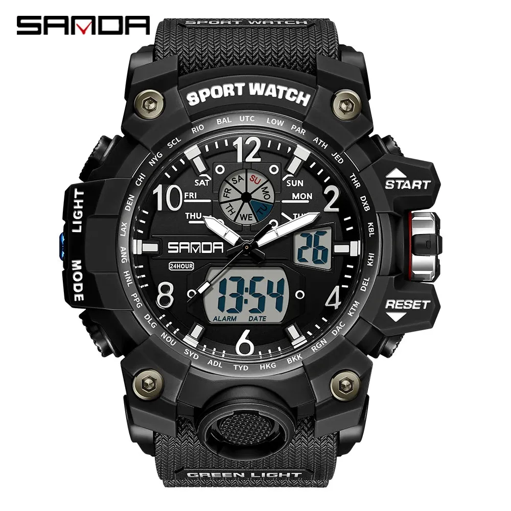 SMAEL 1545D Men's Waterproof Dual Display Watch