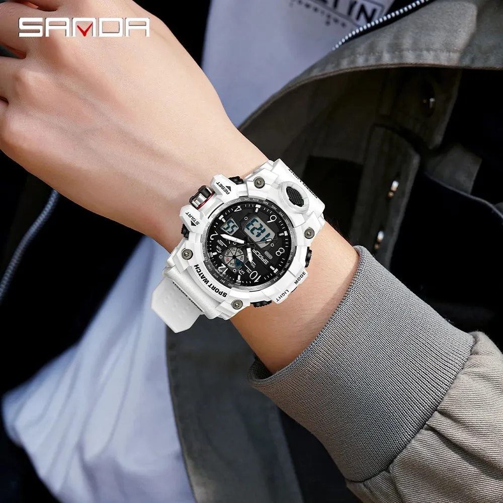 SMAEL 1545D Men's Waterproof Dual Display Watch
