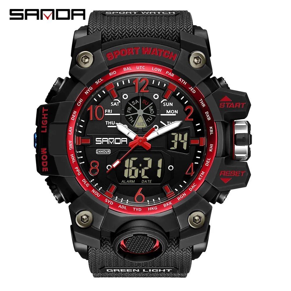 SMAEL 1545D Men's Waterproof Dual Display Watch