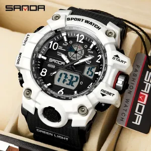 SMAEL 1545D Men's Waterproof Dual Display Watch