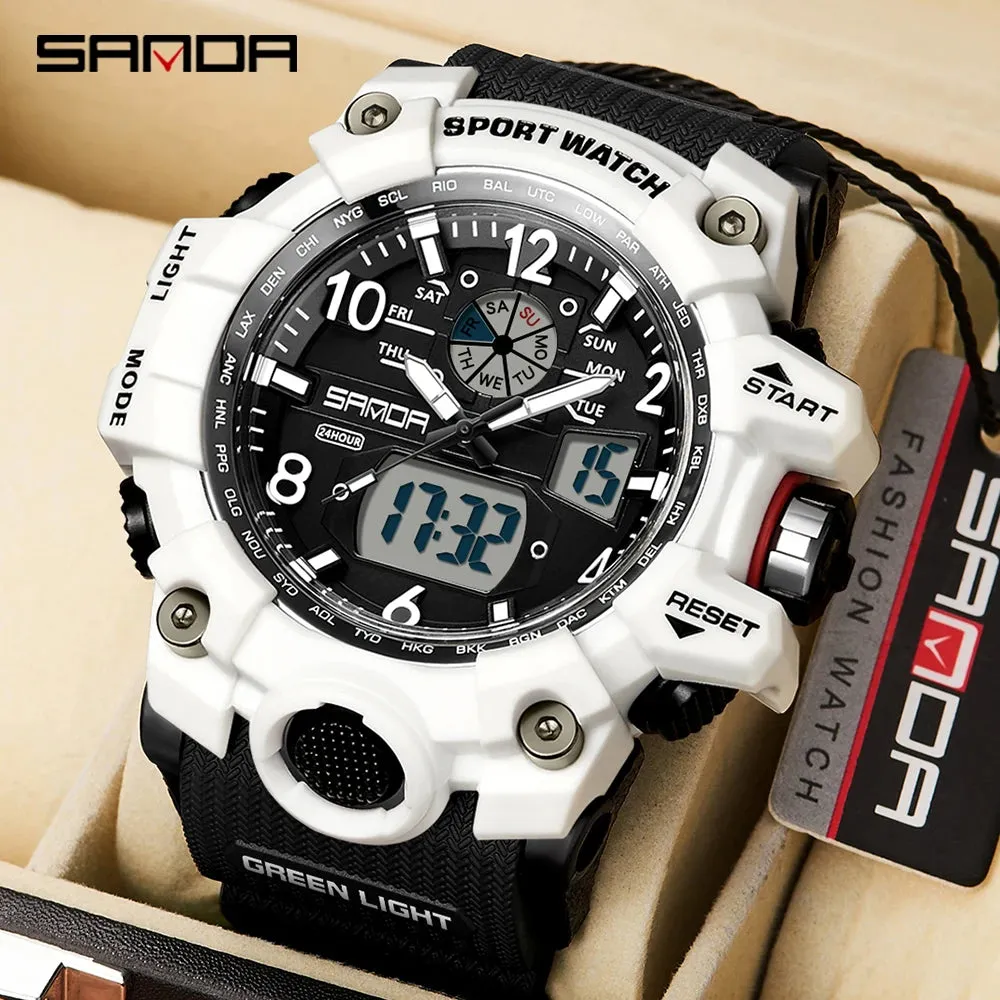 SMAEL 1545D Men's Waterproof Dual Display Watch