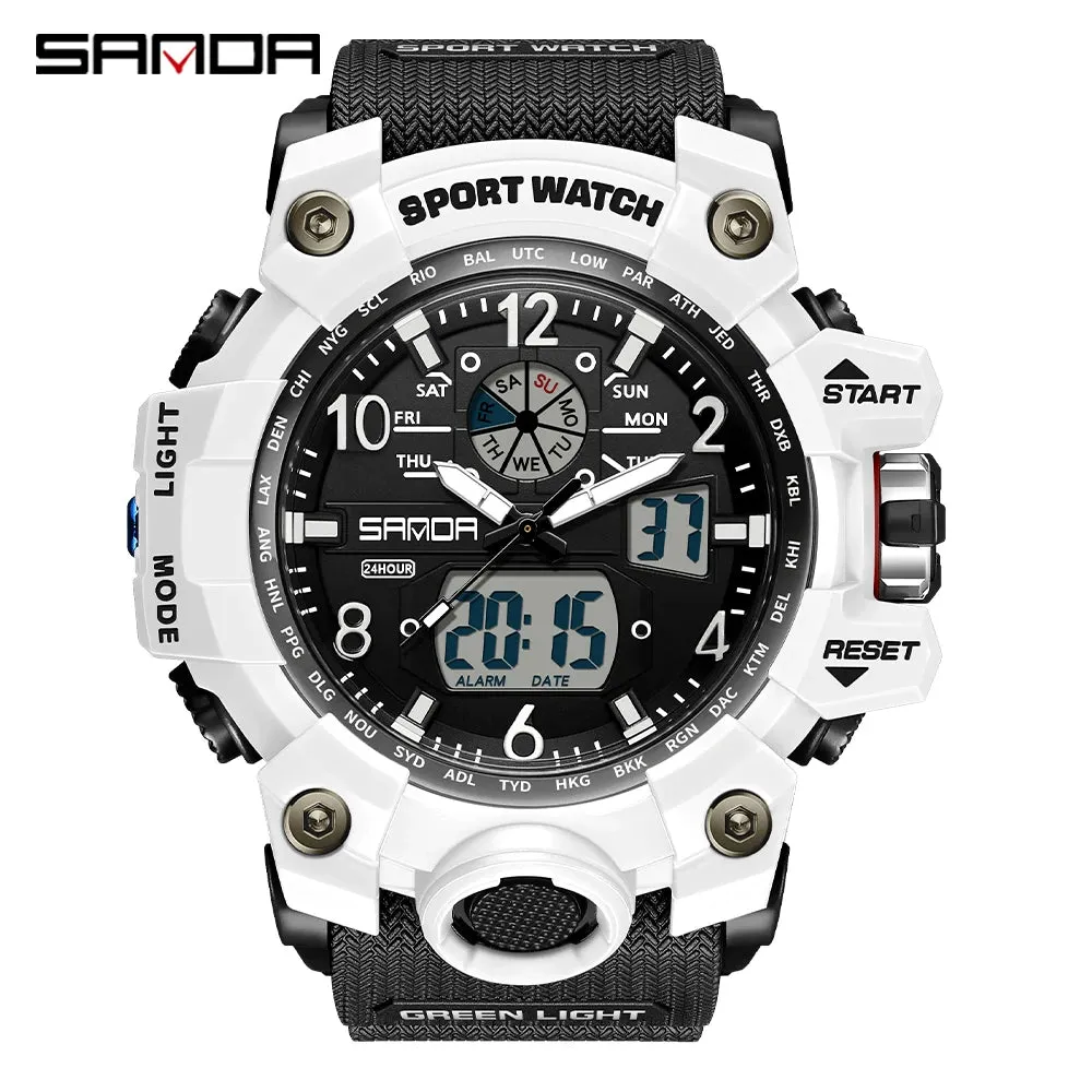 SMAEL 1545D Men's Waterproof Dual Display Watch
