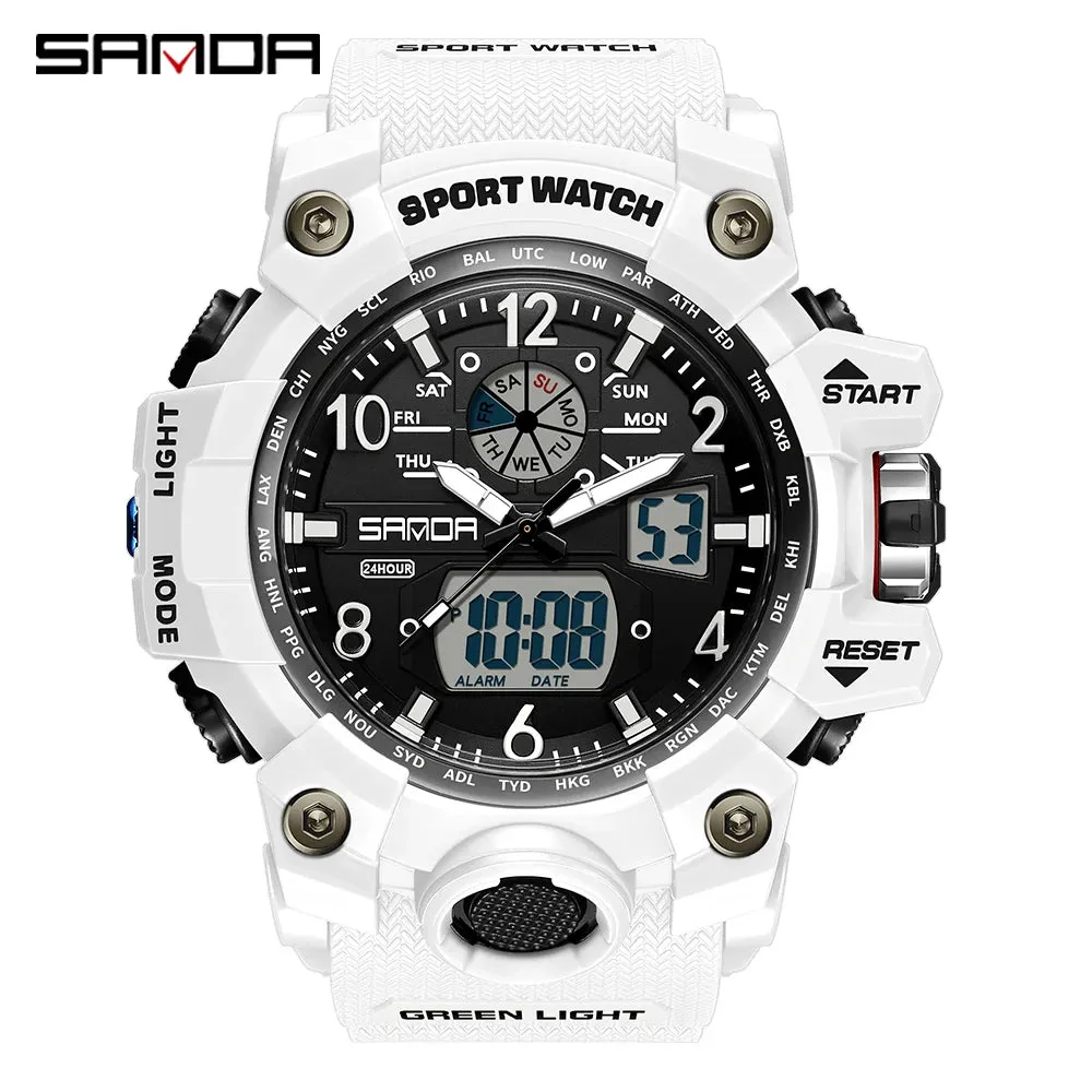 SMAEL 1545D Men's Waterproof Dual Display Watch