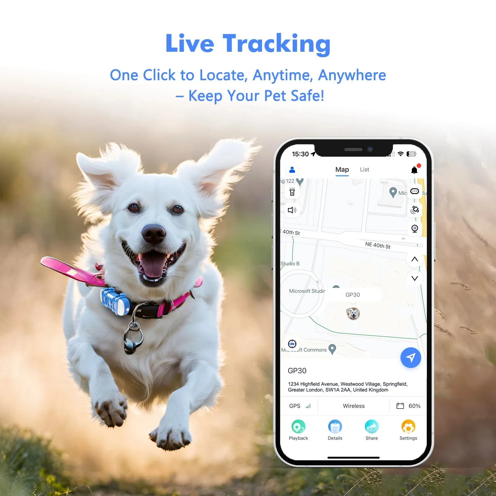 Smart Pet Tracker with GPS