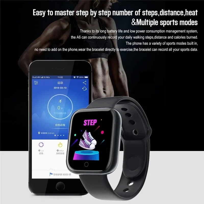 Smart Watch Men Women Fitness Tracker Blood Pressure Smartwatches Heart Rate Monitor Bluetooth-Compatible Digital Wristwatch