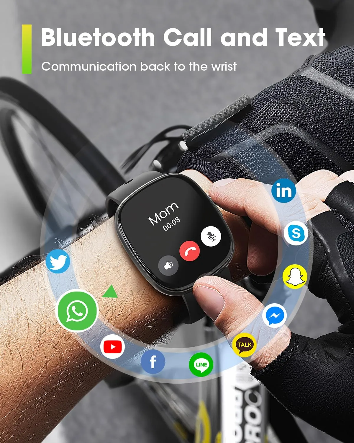 Smart Watches for Men Women Fitness: Fitness Tracker with Blutooth Call 24H Heart Rate SpO2 Sleep Monitor 5ATM Waterproof 120  Sport Mode Smartwatch compatible with Samsung Apple iPhone Android Phones