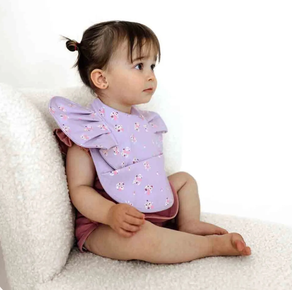 Snuggle Hunny Bib- Lilac Bloom