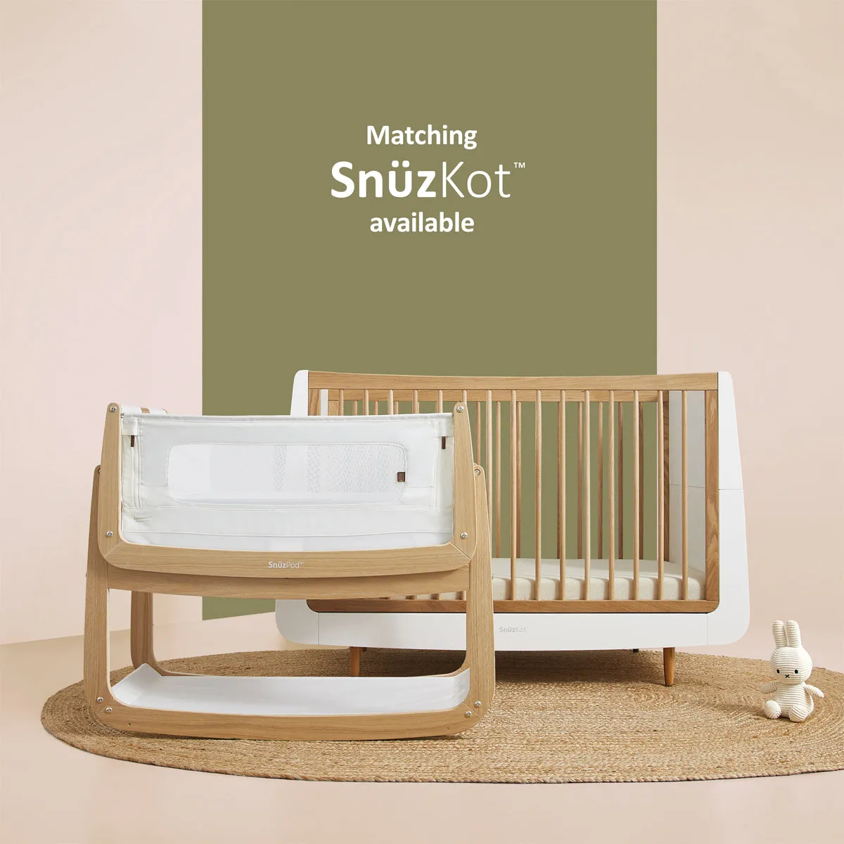 SnuzPod 4 Bedside Crib - The Natural Edit Oak