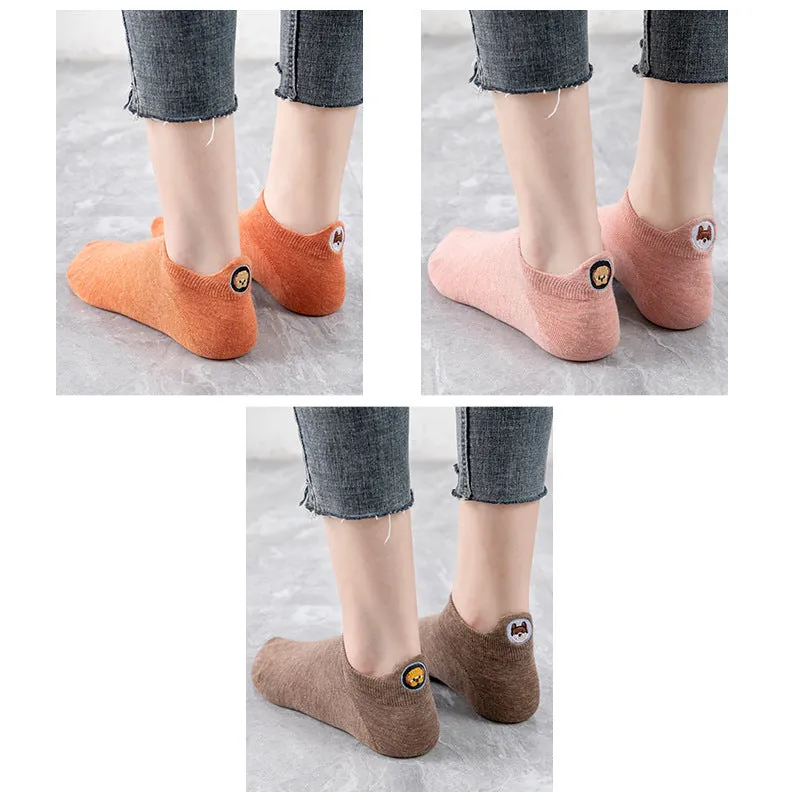 Socks Women's Socks Shallow Mouth Cotton Boat Socks Couples Mid-tube Low