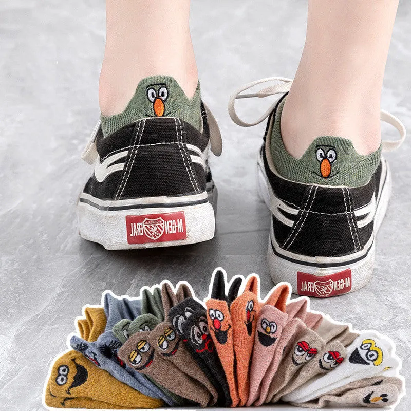 Socks Women's Socks Shallow Mouth Cotton Boat Socks Couples Mid-tube Low
