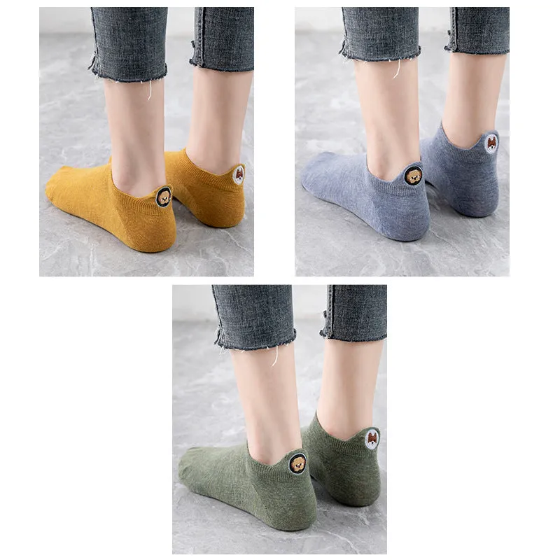 Socks Women's Socks Shallow Mouth Cotton Boat Socks Couples Mid-tube Low