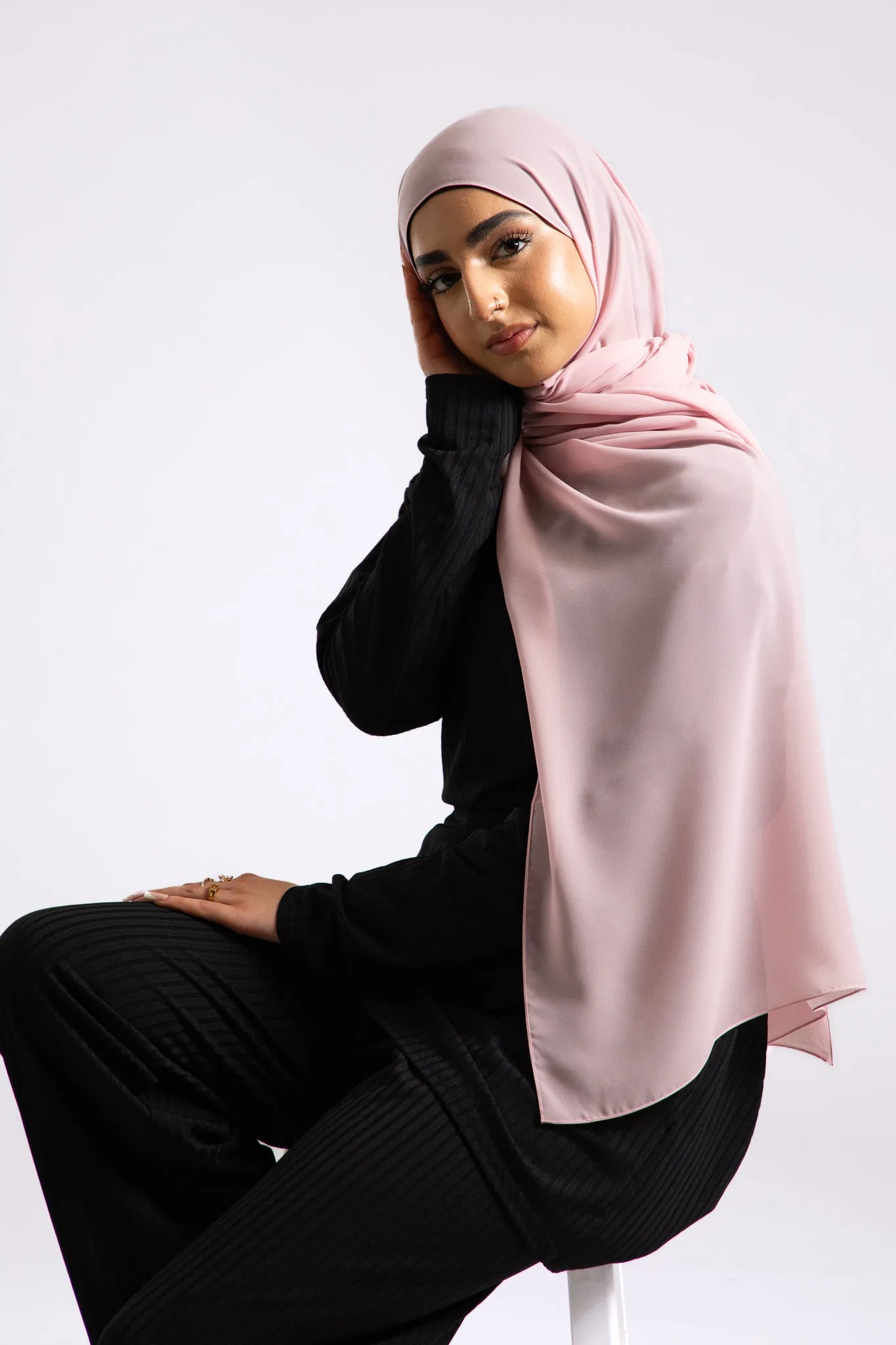 Soft Chiffon Hijab - Baby Pink