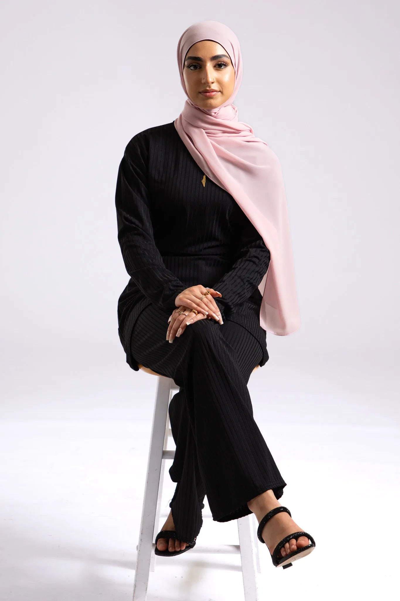 Soft Chiffon Hijab - Baby Pink