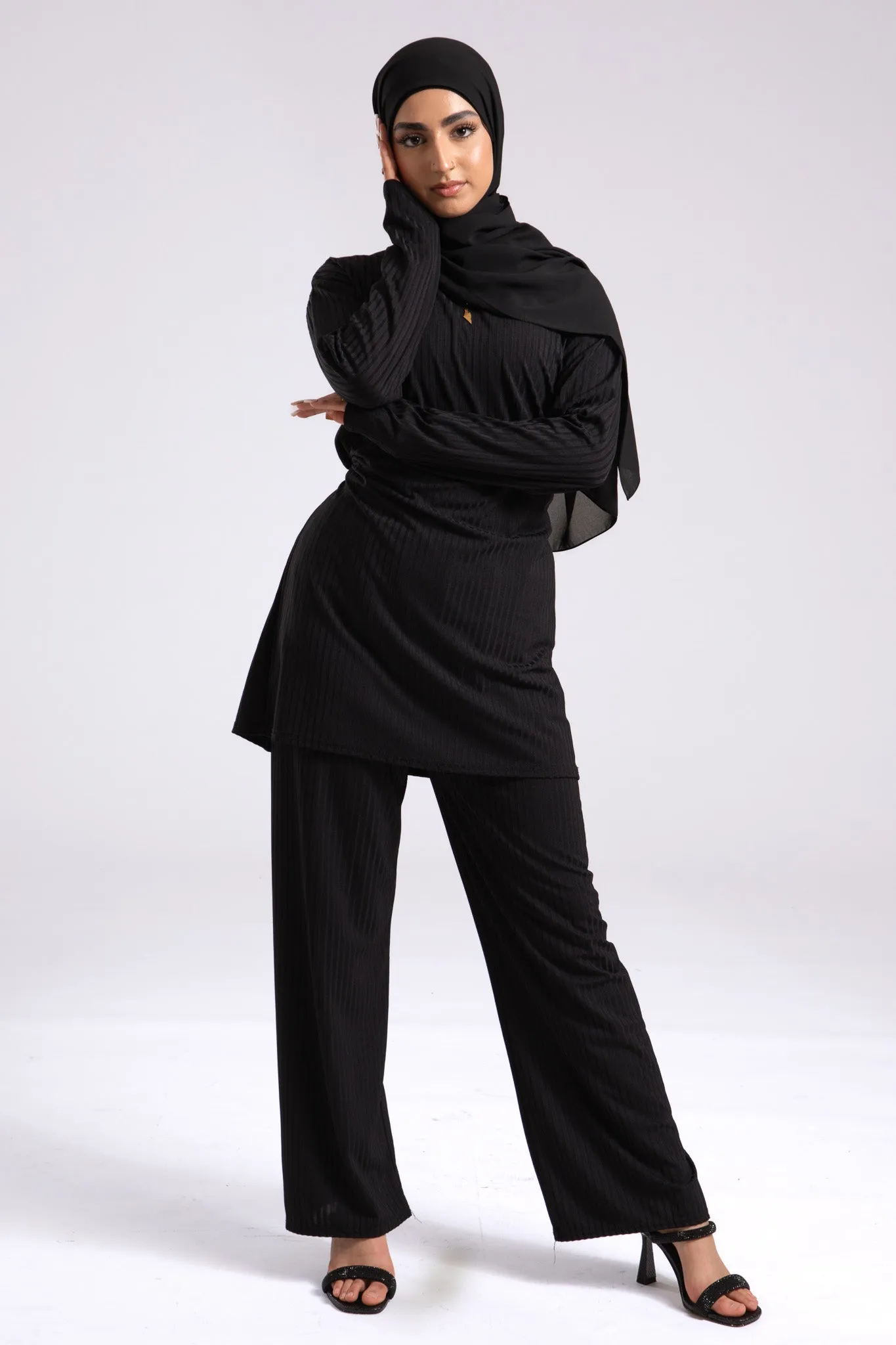 Soft Chiffon Hijab - Black