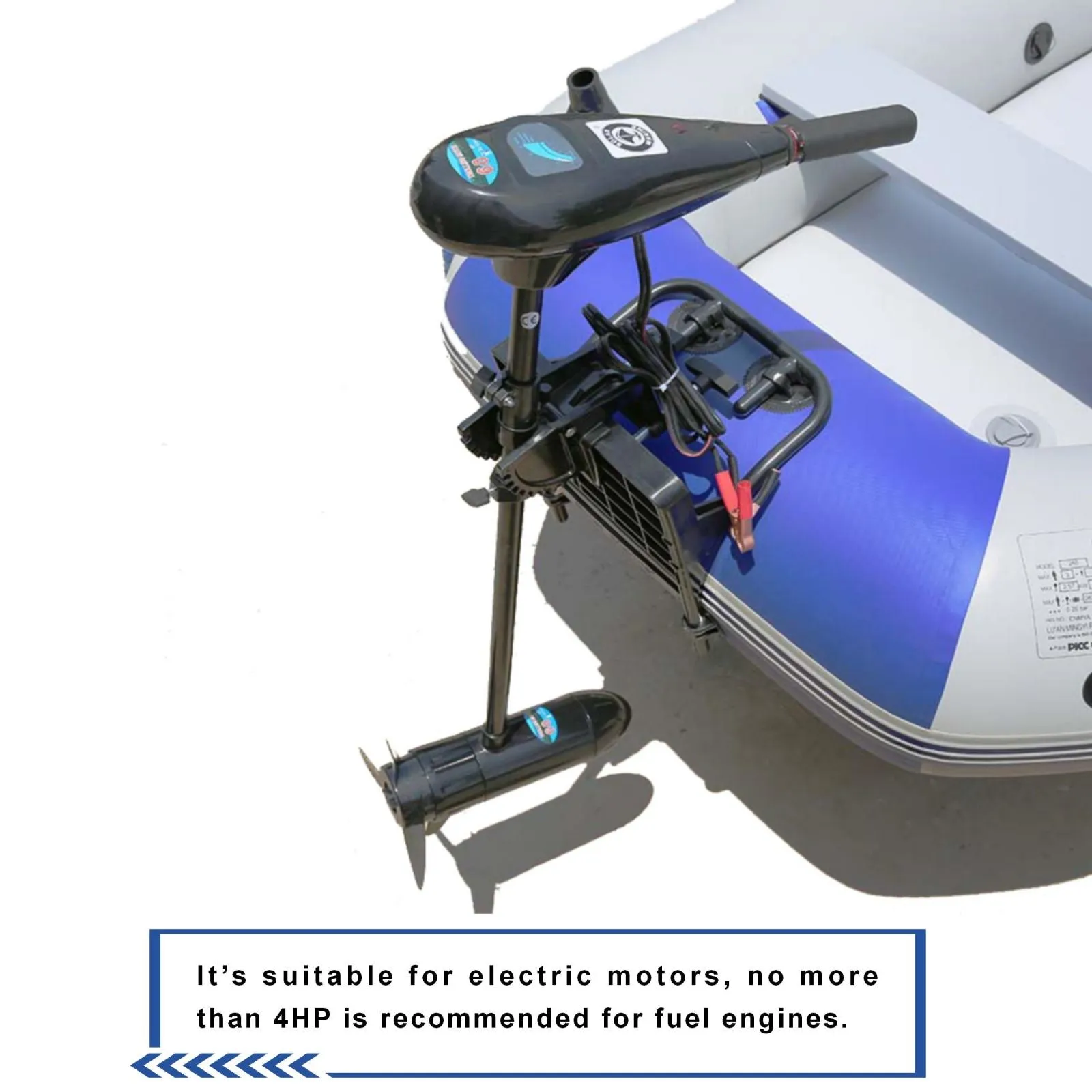 Solar Marine Inflatable Boat   40LBS/ 66LBS/ 86LBS Electric Trolling Motor   Motor Mount 3in1 Set